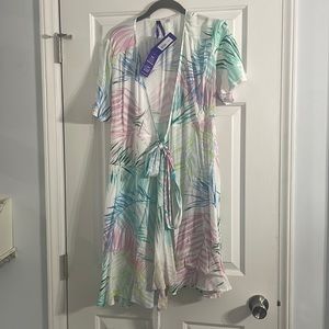 NWT Seraphine Fluted Sleeve Maternity Wrap Dress Size 6